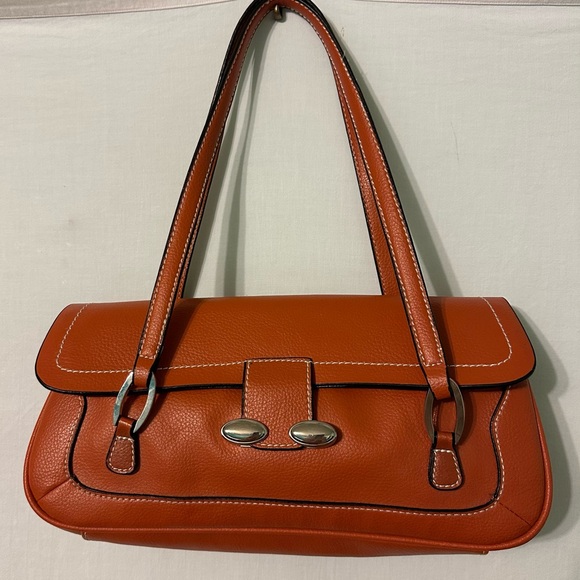 Botox Cosmetic Handbags - Botox Cosmetic Satchel Type Bag Orange / Brown Color Great Preowned Condition